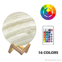 Load image into Gallery viewer, 3D Print Jupiter Lamp 16 Colors Remote / 8Cm-3.14Inch