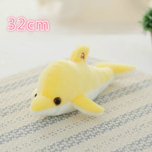 Luminous Glowing Star & Moon Cushions 32Cm Yellow Dolphins Toys