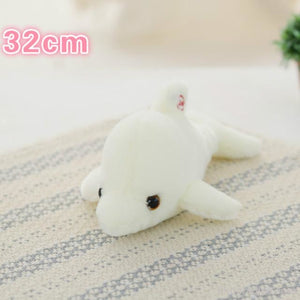 Luminous Glowing Star & Moon Cushions 32Cm White Dolphins Toys