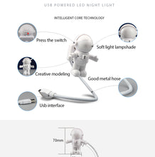 Load image into Gallery viewer, Cute Astronaut USB LED Night Lights